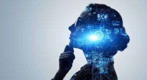 AI (Artificial Intelligence) concept. Deep learning. GUI (Graphical User Interface). AI (Artificial Intelligence) concept. Deep learning. GUI (Graphical User Interface).